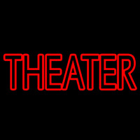 Red Double Stroke Theatre Neonkyltti