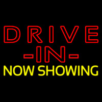 Red Drive In Yellow Now Showing Neonkyltti