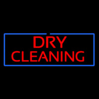 Red Dry Cleaning Blue Border Neonkyltti