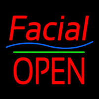 Red Facial Block Open Neonkyltti