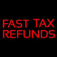 Red Fast Ta  Refunds Neonkyltti