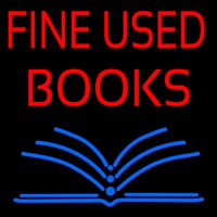 Red Fine Used Books Neonkyltti