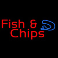 Red Fish And Chips Neonkyltti