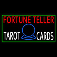 Red Fortune Teller White Tarot Cards With Green Border Neonkyltti