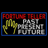 Red Fortune Teller With Yellow Palm Neonkyltti