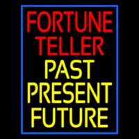Red Fortune Teller Yellow Past Present Future Neonkyltti