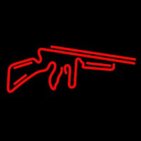 Red Gun Logo Neonkyltti
