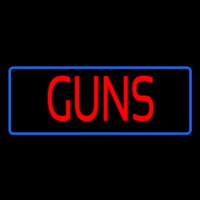 Red Guns Blue Border Neonkyltti