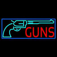 Red Guns Turquoise Logo Neonkyltti