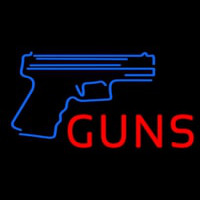 Red Guns With Blue Logo Neonkyltti