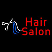 Red Hair Salon With Scissor Neonkyltti