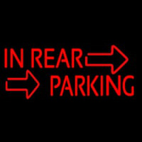 Red In Rear Parking Neonkyltti