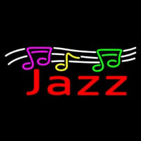 Red Jazz With Musical Note 2 Neonkyltti