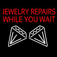 Red Jewelry Repairs While You Wait Logo Neonkyltti