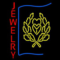 Red Jewlery Block Logo Neonkyltti