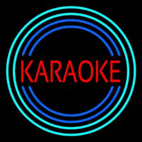 Red Karaoke Block Neonkyltti