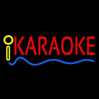 Red Karaoke Blue Line Neonkyltti