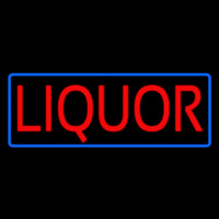 Red Liquor Blue Border Neonkyltti