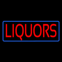 Red Liquors Blue Border Neonkyltti