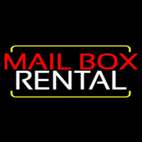 Red Mailbo  Blue Rental 1 Neonkyltti