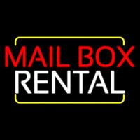 Red Mailbo  Blue Rental Neonkyltti