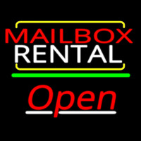 Red Mailbo  Blue Rental Open 3 Neonkyltti