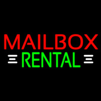 Red Mailbo  Rental With White Line 1 Neonkyltti