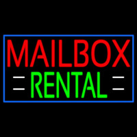 Red Mailbo  Rental With White Line 2 Neonkyltti