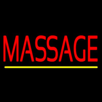 Red Massage Neonkyltti