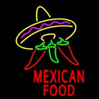 Red Mexican Food Logo Neonkyltti