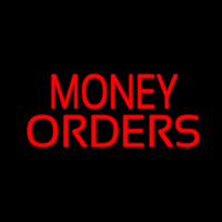 Red Money Orders Neonkyltti