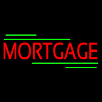 Red Mortgage Green Lines Neonkyltti