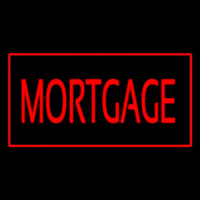 Red Mortgage Red Border Neonkyltti