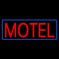 Red Motel With Blue Border Neonkyltti