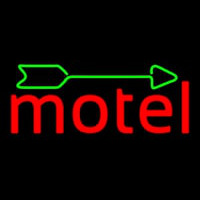 Red Motel With Green Arrow Neonkyltti