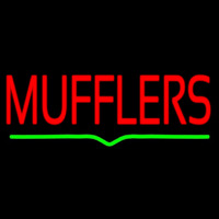 Red Mufflers Green Line Neonkyltti
