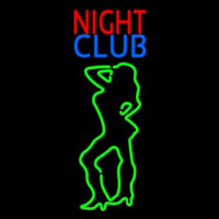 Red Night Club Girls Neonkyltti