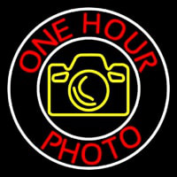 Red One Hour Photo Neonkyltti