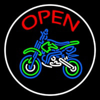 Red Open Bike Logo Neonkyltti