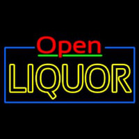 Red Open Double Stroke Liquor Neonkyltti