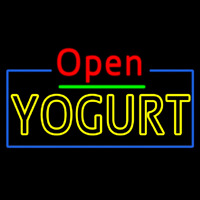 Red Open Double Stroke Yogurt Neonkyltti
