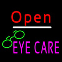 Red Open Pink Eye Care Logo Neonkyltti