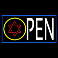 Red Open Psychic Blue Border Neonkyltti