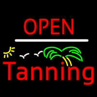 Red Open Tanning Palm Tree Neonkyltti