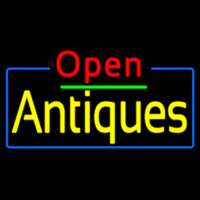 Red Open Yellow Antiques Neonkyltti