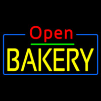 Red Open Yellow Bakery Neonkyltti