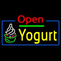 Red Open Yogurt Neonkyltti