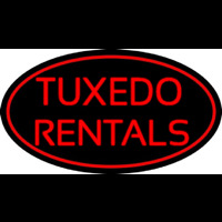 Red Oval Tu edo Rentals Neonkyltti