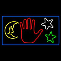 Red Palm Logo Psychic Neonkyltti