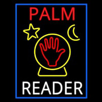 Red Palm White Reader With Crystal Neonkyltti